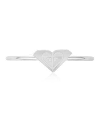 Roxy Waterproof Yellow Triangular Heart Ring - Platinum 64$