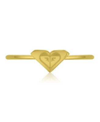 Roxy Waterproof Yellow Triangular Heart Ring - Gold 85$