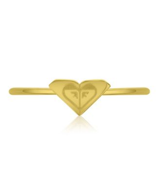 ROXY Waterproof Yellow Triangular Heart Ring - Macy's