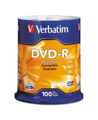 95102 4.7 GB 16X DVD-R Discs Spindle - Silver (100/Pack