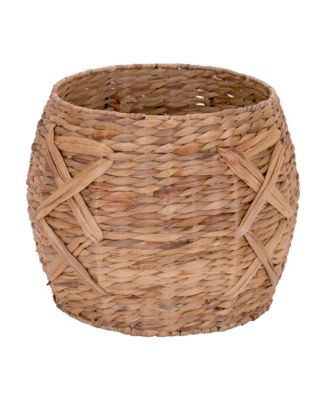 X-Weave Round Wicker Floor Basket