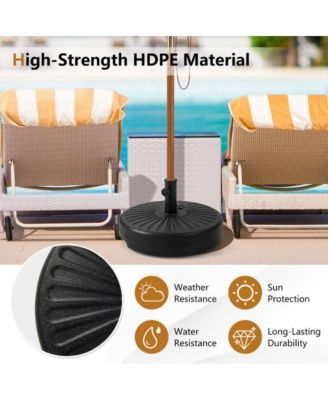 20 Inch Fillable Heavy-Duty Round Umbrella Base Stand