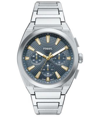 Men's Everett Chronograph Stainless Steel Watch, 44mm