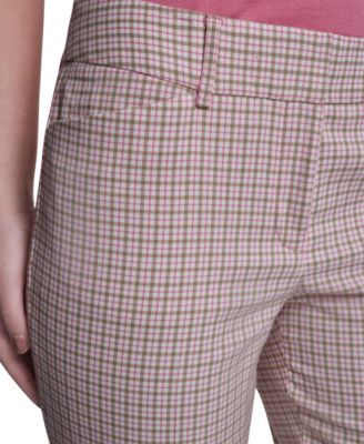 Women's Slim Fit Plaid Pants