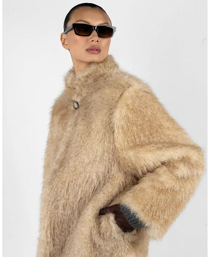 Women's Faux Fur Jacket - thumbnail 4