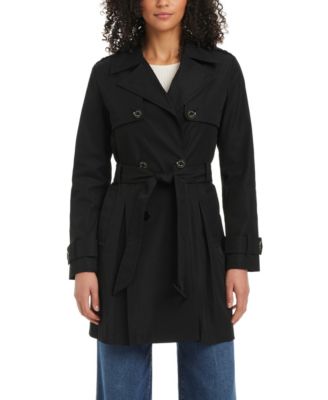 Women's Short Double-Breasted Trench Coat