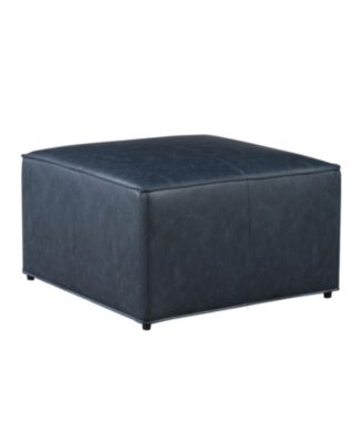 29" Leather Heidi Storage Ottoman