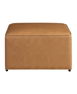 Heidi 29" Faux Leather Storage Ottoman