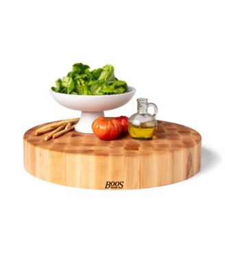 CCB Series 24" Round Wooden Maple Cutting Board