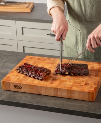 CCB Series Rectangular Wooden Maple Cutting Board, 20" x 15" 