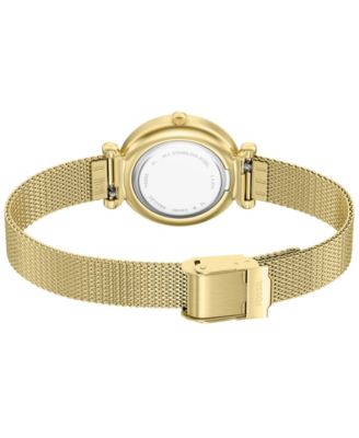 Women's Carlie Three-Hand Gold-Tone Stainless Steel Watch, 28mm