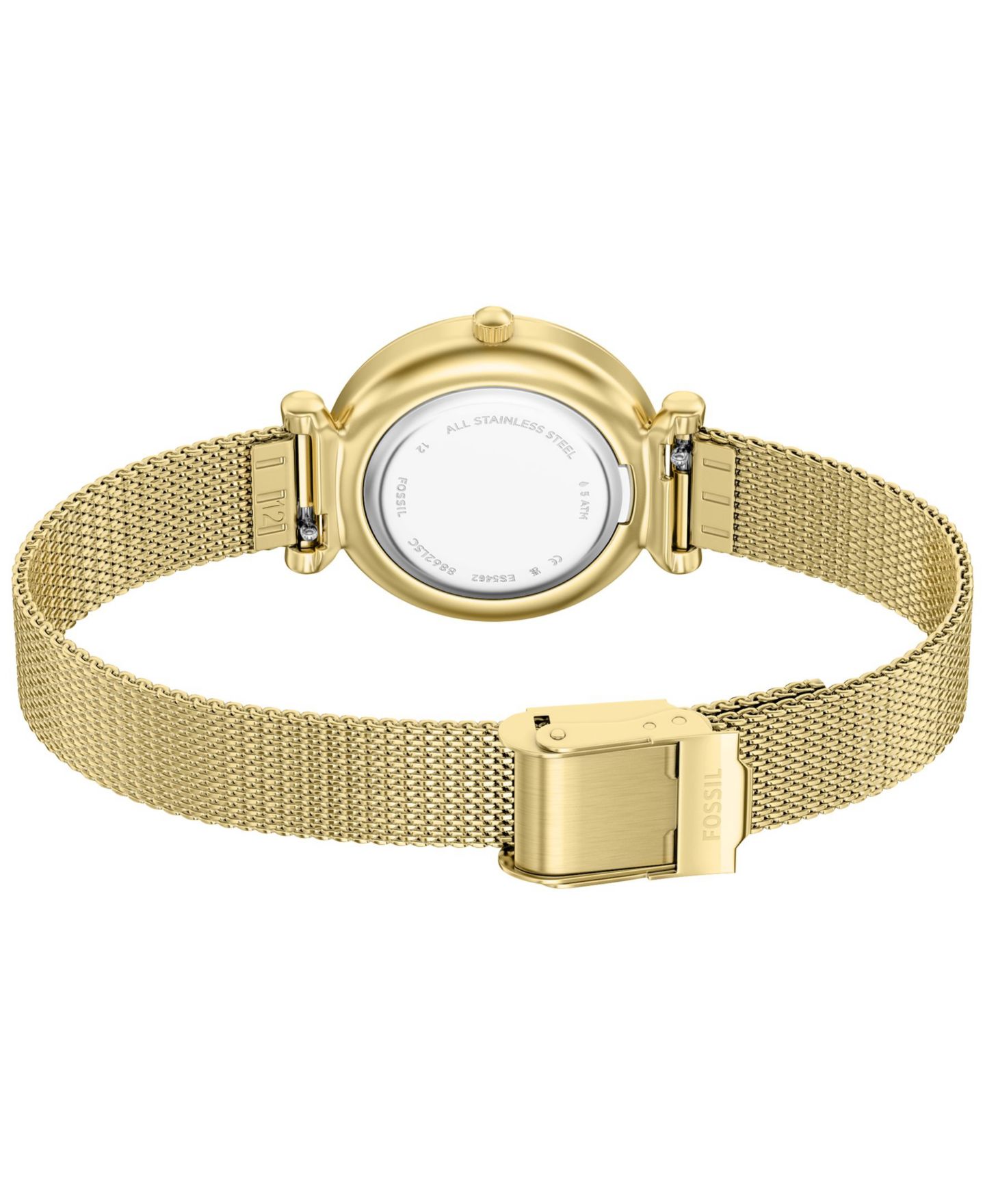 Женские часы Fossil Carlie Three-Hand Gold-Tone Stainless Steel Watch, 28mm — фото 6