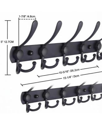 Stainless Steel 5-Tri Hook Wall Rack, Durable, Anti-Tear, Multi-Purpose