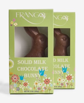 Solid Milk Chocolate Easter Bunny, 2 Pack