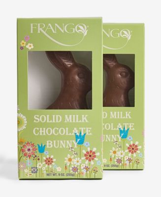 Frango Chocolates Solid Milk Chocolate Easter Bunny, 2 Pack - Macy's
