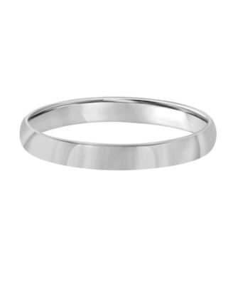 Low Dome Wedding Band Ring in 10k Yellow or White Gold