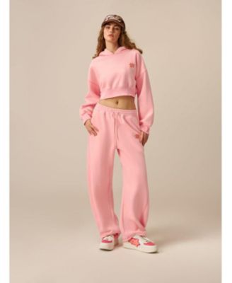 Women's Cloud Essential Fleece Cropped Pullover Hoodie Set