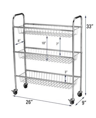 3-Tier Slim Storage Cart