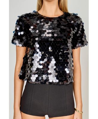 Women's Fisheye Sequins Top