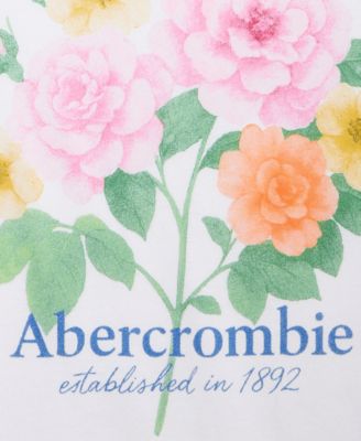 Girls' Floral Crewneck T-Shirt