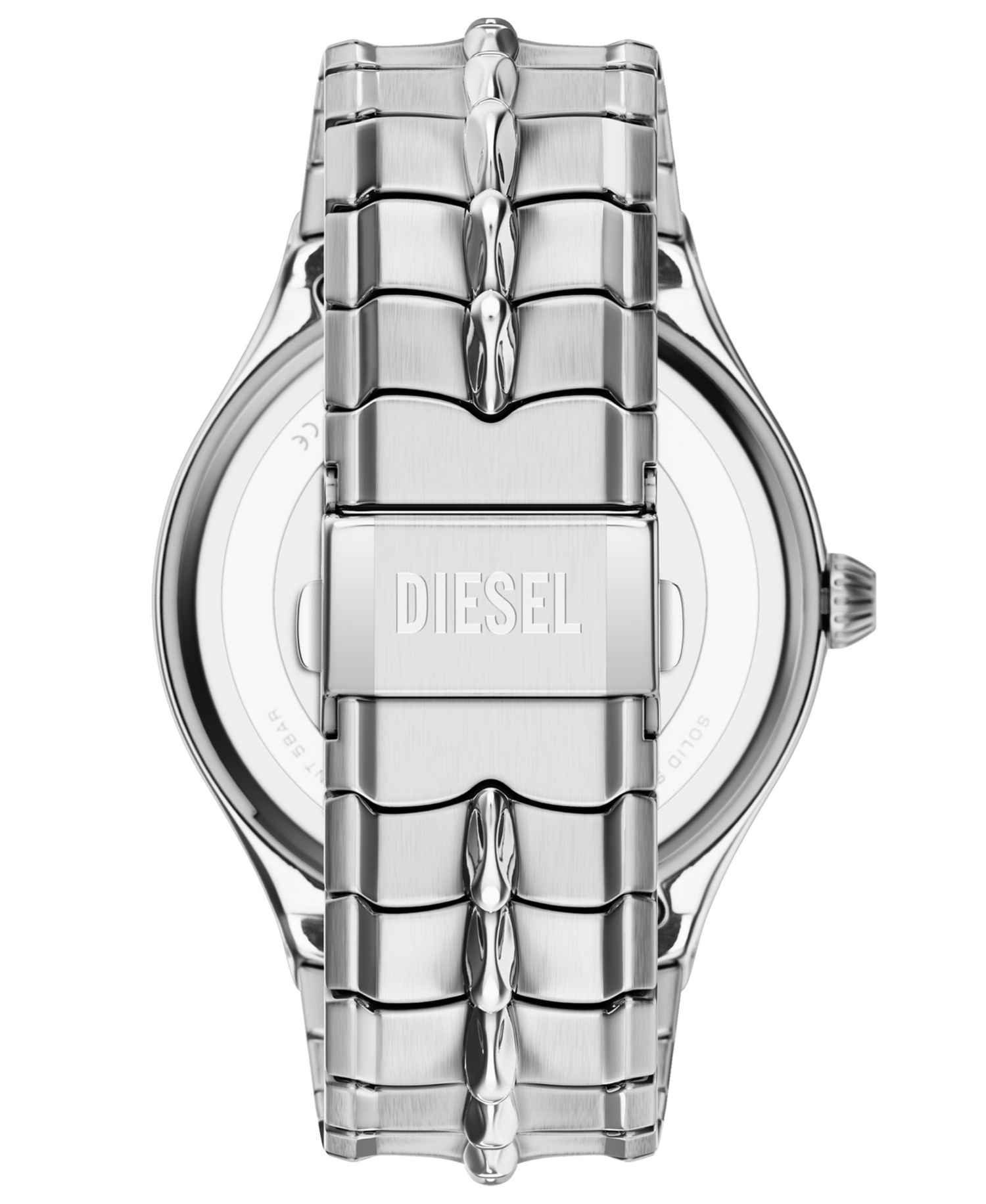 Men's Vert Quartz Three-Hand Date Silver Stainless Steel Watch, 45mm