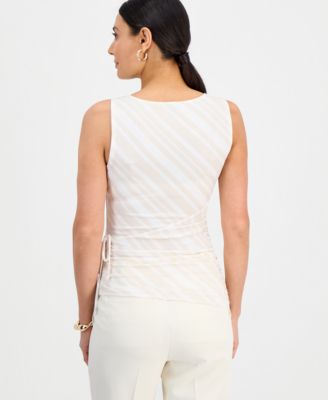 Petite Sleeveless Side-Tie Top