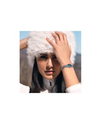 Women's Classic Goddess of Time Silver-Tone Stainless Steel Bracelet Watch 17mm