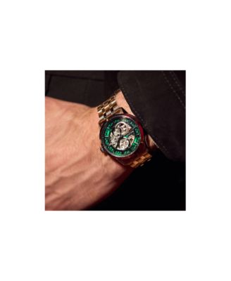 Men's Classic Sutton Automatic Silver-Tone Stainless Steel Bracelet Watch 40mm