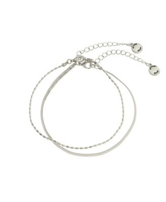 Delicate Chain Duo Anklet Set