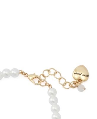 Faux Stone Golf Charm Mother of Pearl Strand Bracelet