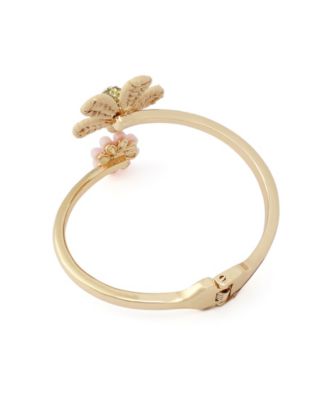 Faux Stone Spring Chick Daisy Bangle Bracelet