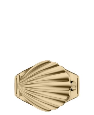 Women's Ring Watch Quartz Two-Hand Gold Stainless Steel Watch, 24mm