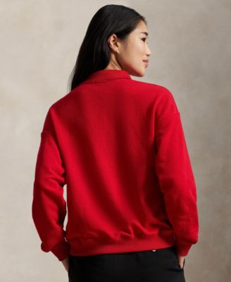 Women's Fleece Long-Sleeve Polo