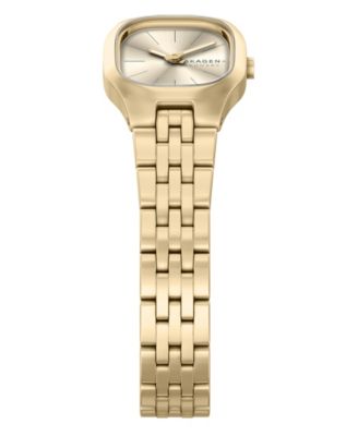 Women's Mellem Micro Quartz Two-Hand Gold Stainless Steel Less Than Watch, 22mm