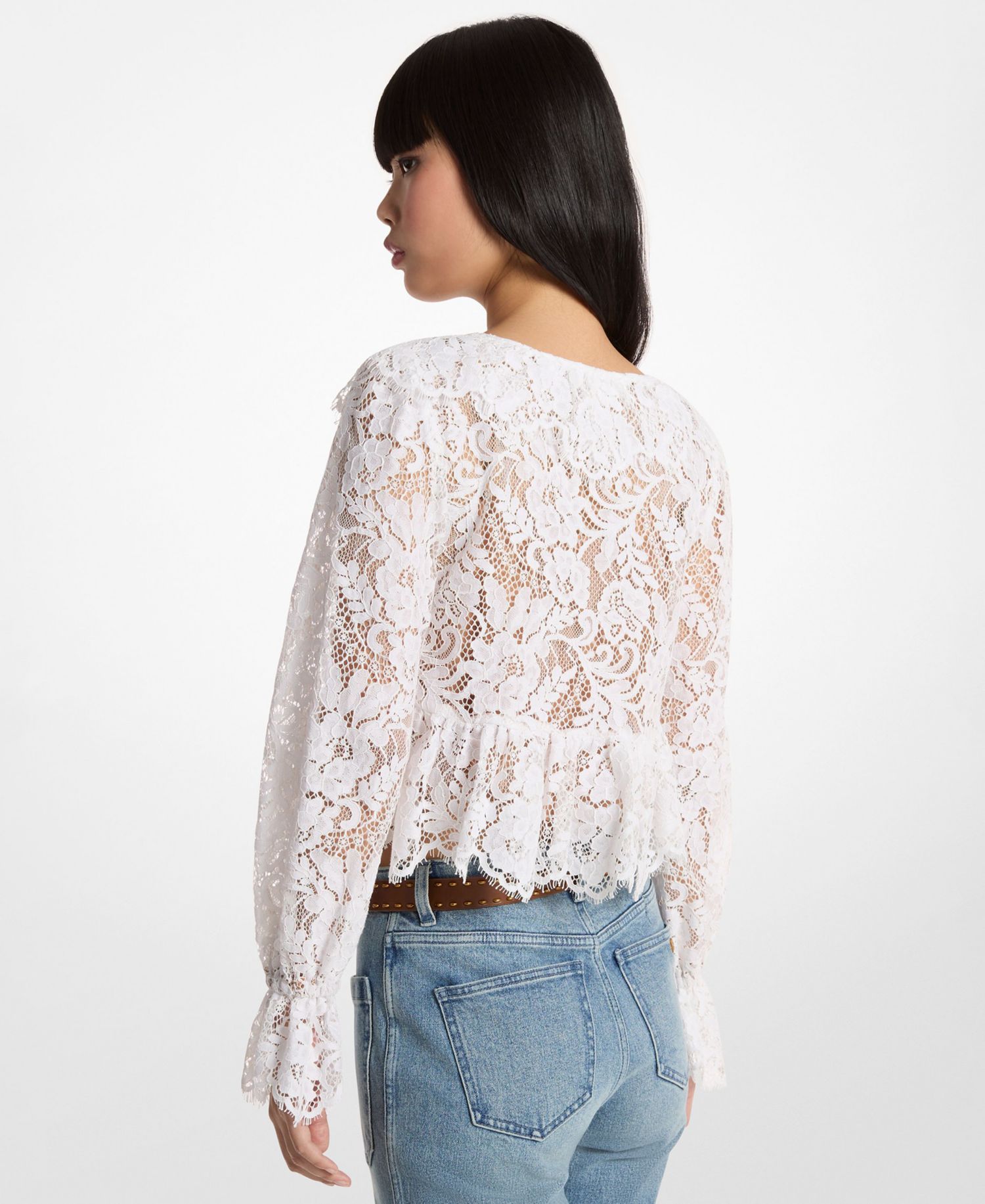 Women's Lace V-Neck Top