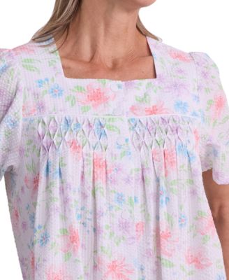 Women's Multi Lily Floral Printed Short Grip Robe