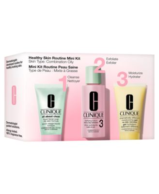 3-Pc. Healthy Skin Routine: Mini 3-Step Skincare Set For Combination Oily Skin 