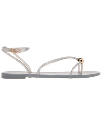 Women's Kenley Vinyl Strappy Jewelry Stud Flat Sandals