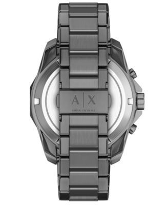 Armani Exchange Men's Quartz Chronograph Gunmetal Stainless Steel Watch, 44mm