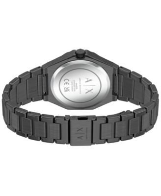 Armani Exchange Women's Quartz Three-Hand Gunmetal Stainless Steel Watch, 34mm