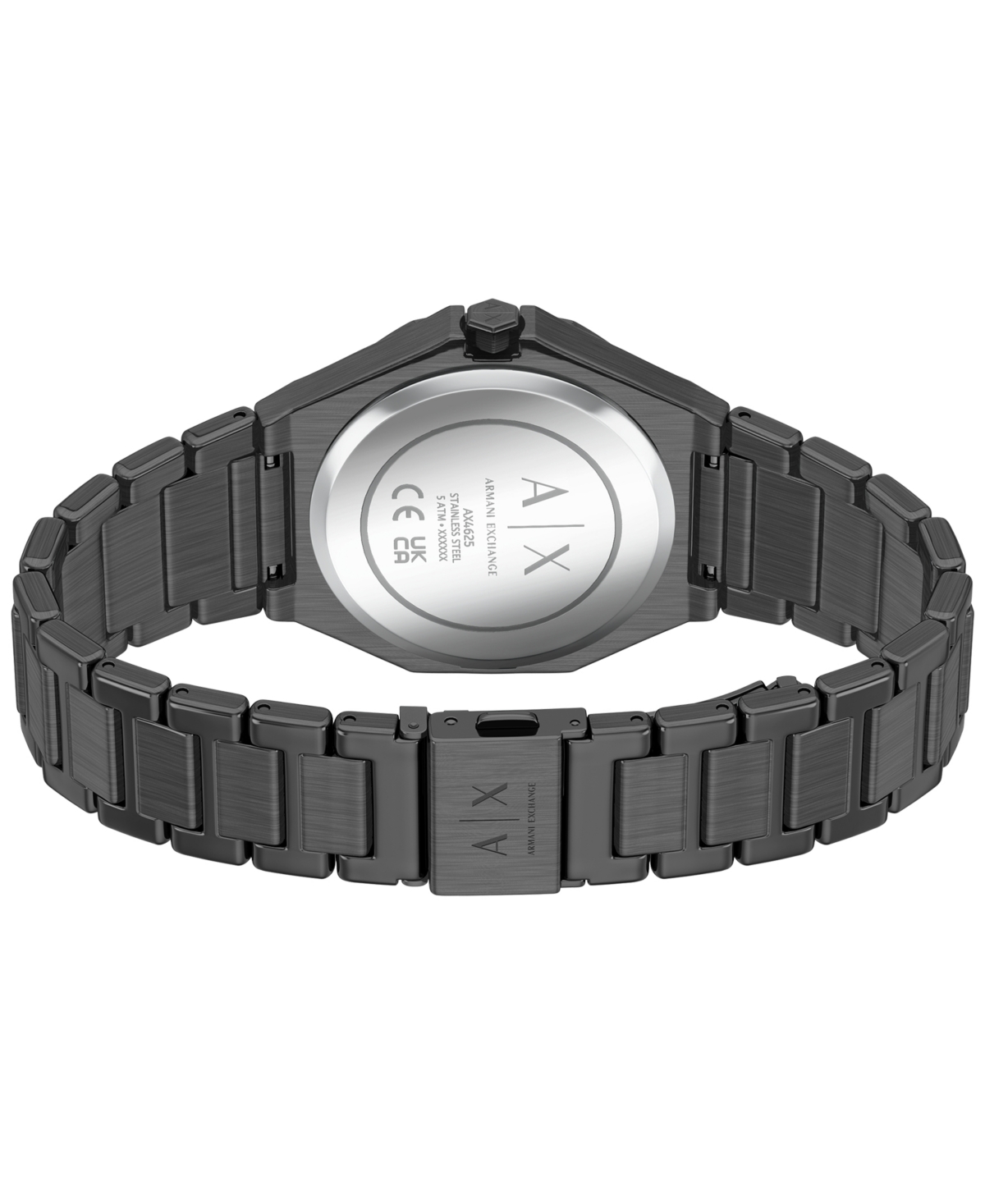 Armani Exchange Women's Quartz Three-Hand Gunmetal Stainless Steel Watch, 34mm