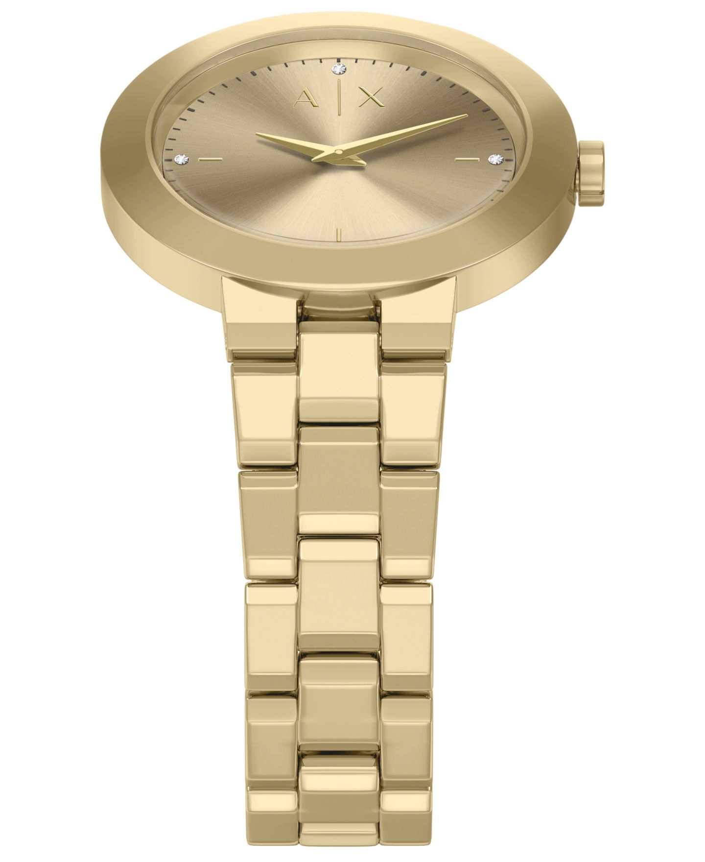 Женские часы A|X Armani Exchange Quartz Two-Hand Gold Stainless Steel, 36mm — фото 5