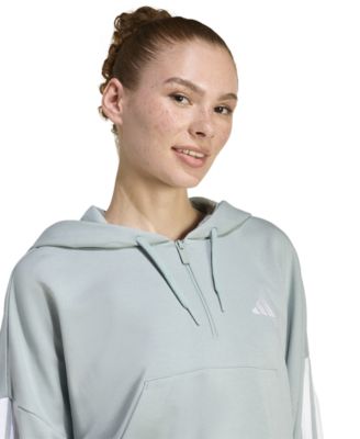 Women's Essentials 3-Stripes Sportswear Quarter-Zip Hoodie