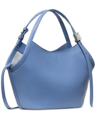 Deco Tulip Small Leather Tote Bag