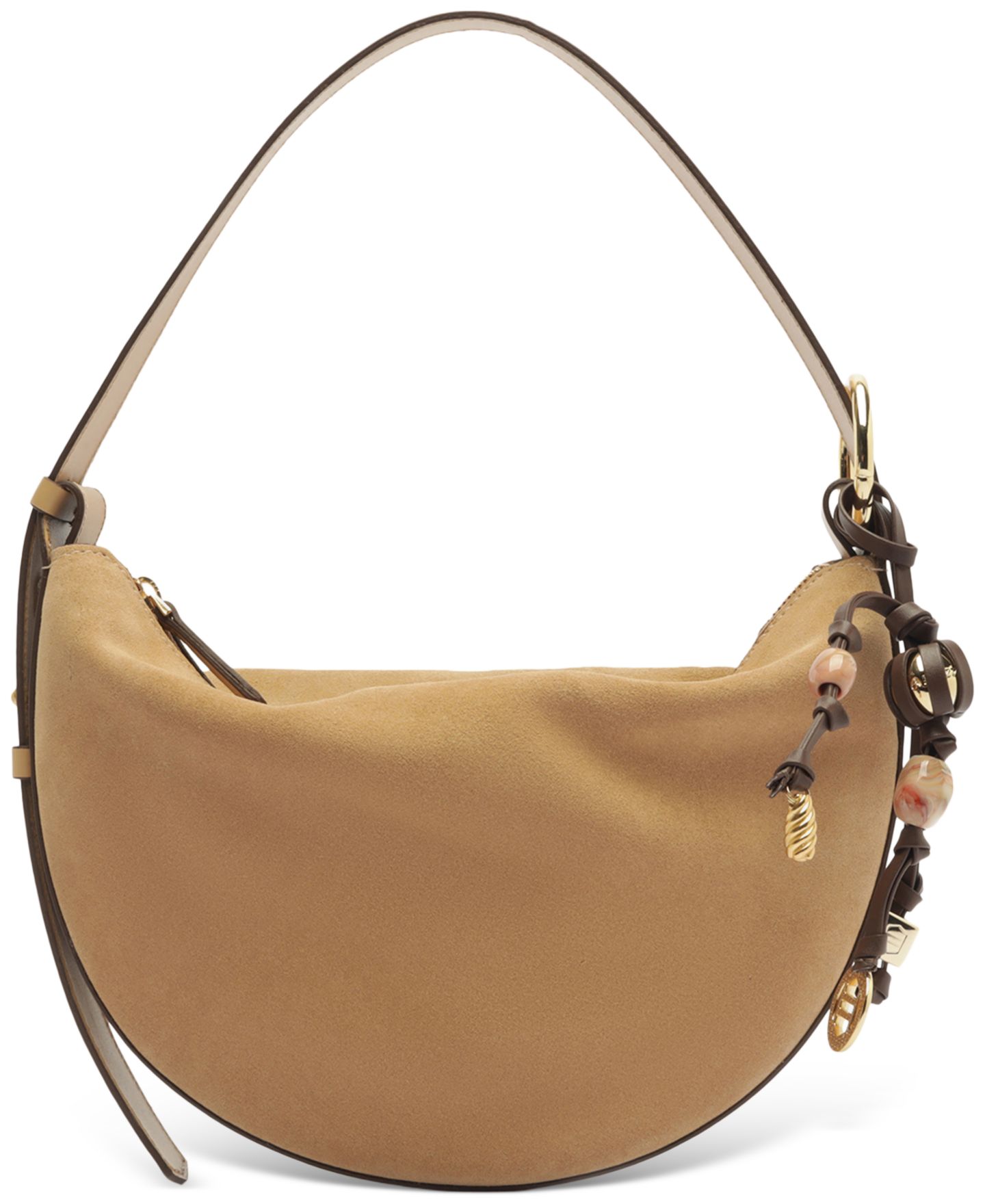 Женская сумка Arezzo Simone Medium Suede Shoulder Handbag, цвет: Verano — фото 1