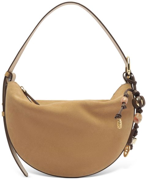 Женская сумка Arezzo Simone Medium Suede Shoulder Handbag, цвет: Verano