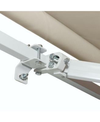 12' x 8' Retractable Awning, Patio Awning Sun Shade Shelter,