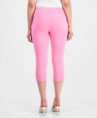 Petite Tummy-Control Pull-On Capri Pants