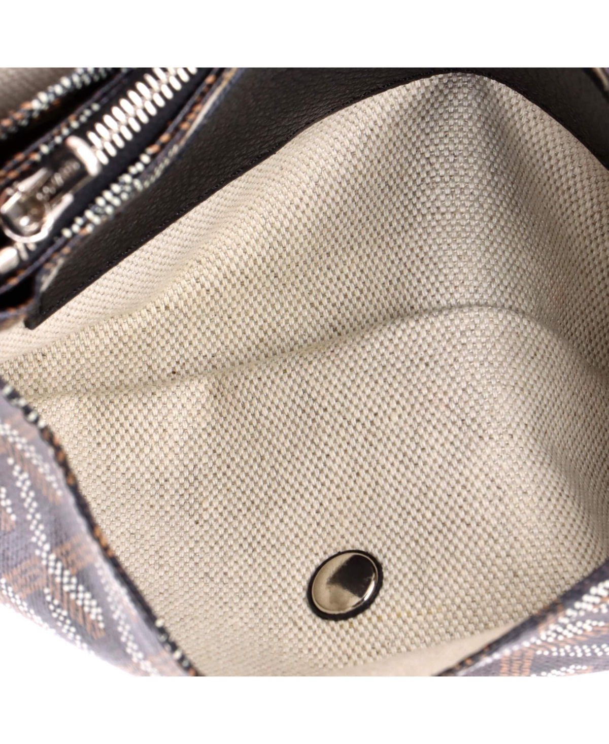 Pre-Owned Goyard Plumet Clutch Wallet Coated Canvas