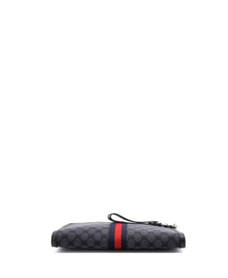 x Gucci The Hacker Project Web Wristlet Clutch BB Canvas